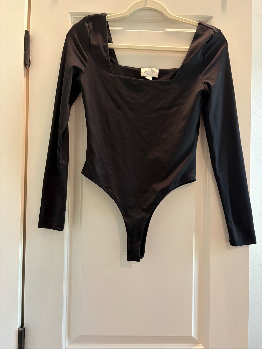Long Sleeve Black One-Piece Bodysuit